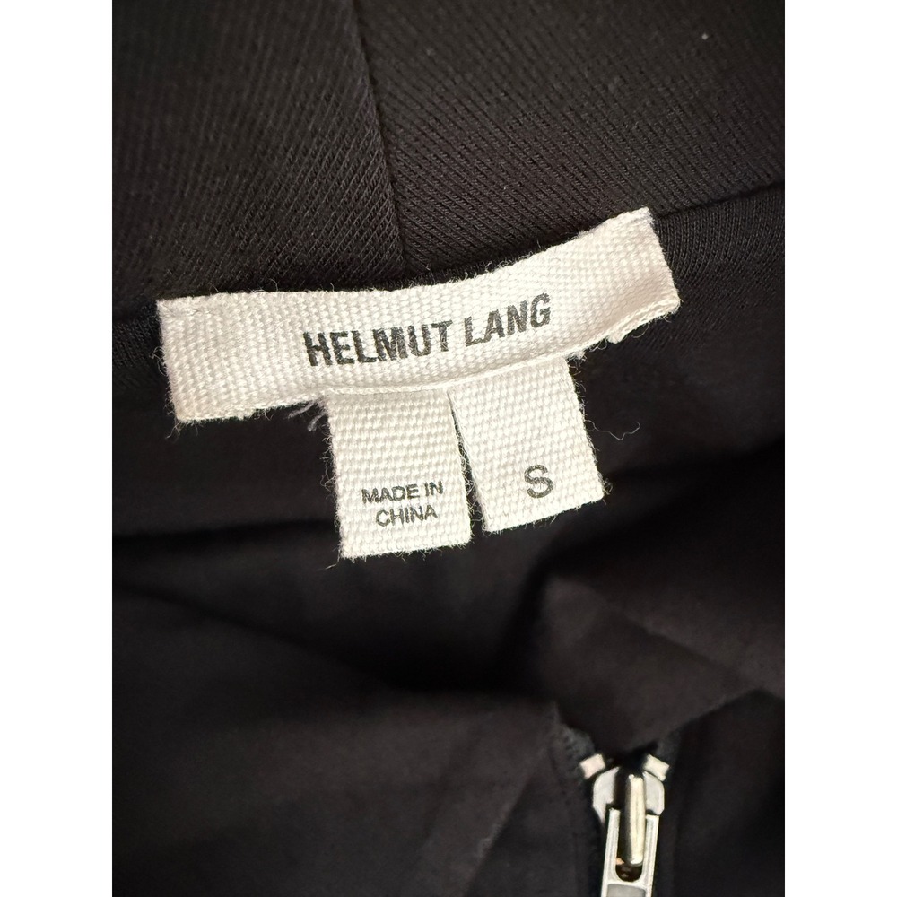 Helmut Lang Villous Asymmetrical Stretch Knit Jacket Black Womens Size S - Picture 6 of 8
